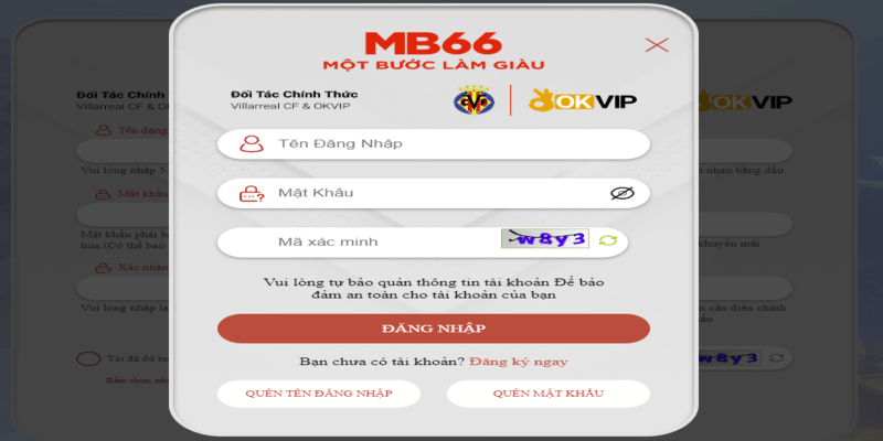 hướng dẫn thành viên đăng nhập tài khoản mb66 với 3 bước đơn giản